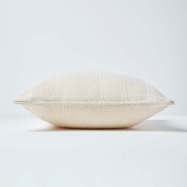 Homescapes Rajput Cushion Cover Natural Decorative Cushion Cover 60 x 60 cm for Decorative Cushions and Sofa Cushions 100% Cotton with Zip