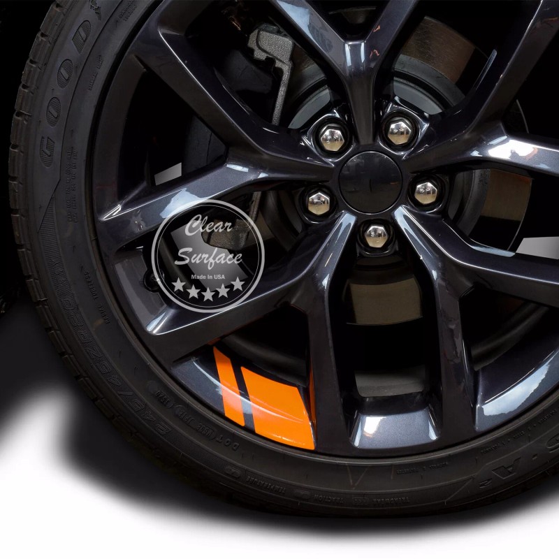 ClearSurface Wheel Rim Vinyl Decal Sticker Hash Mark Stripe Overlay