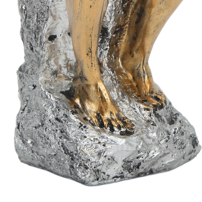 Thinker Statue Retro Style Energetic Lines Stable Nonslip Durable Resin