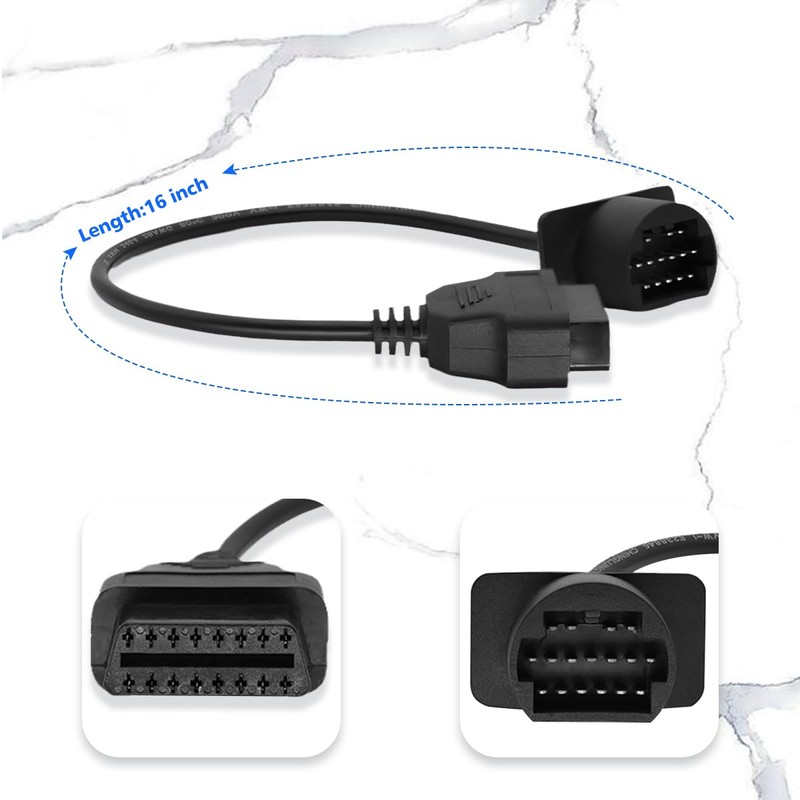 PARANNIC OBD1 to OBD2 Adapter Cable for Mazda Vehicles OBD2