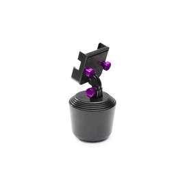 WeatherTech CupFone Two View-Universal Phone Cradle Mount with Violet Billet Knobs