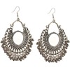 Zephyrr Jewellery German Silver Afghani Dangler Hook Chandbali Earrings Mirrors