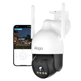 Alaga Wireless Cameras for Home Security,5G&2.4G F1.0 lens Full Color,Bluetooth Pairing Wifi Outdoor Surveillance 4 preset Cruise Control,10Feet Power Cord,360 Pan Tilt Motion Detection 24/7 recording