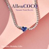 AllenCOCO December Birthday Gifts for Women, Cute Heart Tanzanite Birthstone