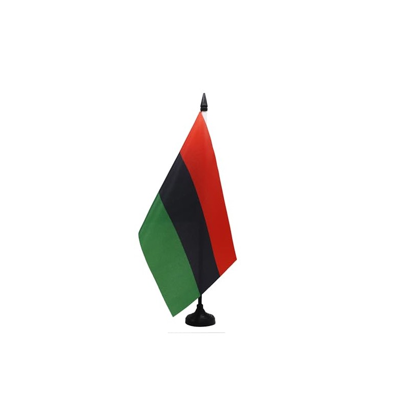 AZ FLAG Pan African Table Flag 8.25" x 5.5" Small