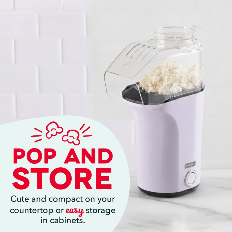 DASH Hot Air Popcorn Popper Maker with Measuring Cup to