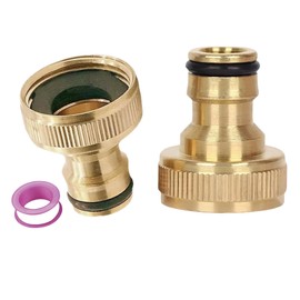 3/4 Inch Internal Thread Faucet Connector, Threaded Faucet Adapter, 3/4 Inch Brass Quick Connector, Used for Home Garden Hose Connectors and Outdoor Garden Faucets.