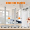 OctBird Stainless Steel Vertical Paper Towel Holder with Suction Cup,Kitchen