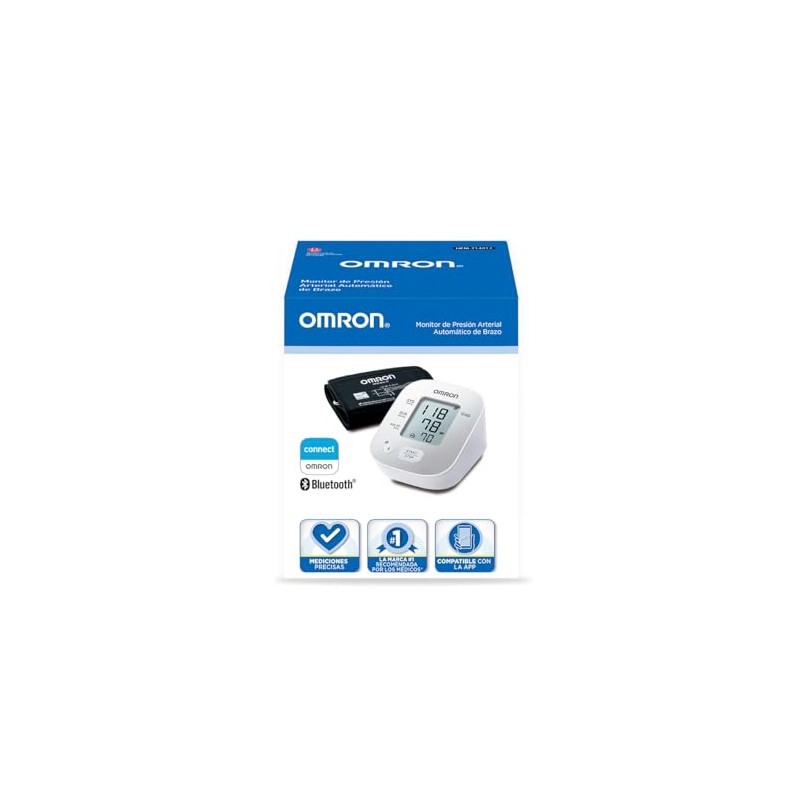 OMRON Baumanómetro automático de brazo 7144T con bluetooth, guía de