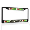 Fastasticdeals Metal Insert License Plate Frame Guyana Flag Weatherproof Car