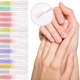 GONEBIN GONEBIN Cuticle Oil Pens for Nail Care, Cuticle Revitalizer Oil Pen with Soft Brush, Prevent Nail Cracking and Dry (Blueberry, 2ML)