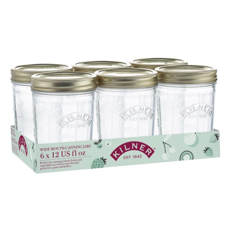 Kilner Wide Mouth Preserve Jar - 350ml, Single Jar