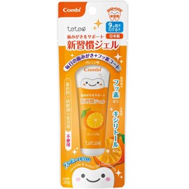 Combi Teteo Toothbrushing Support New Habit Gel Orange Flavor