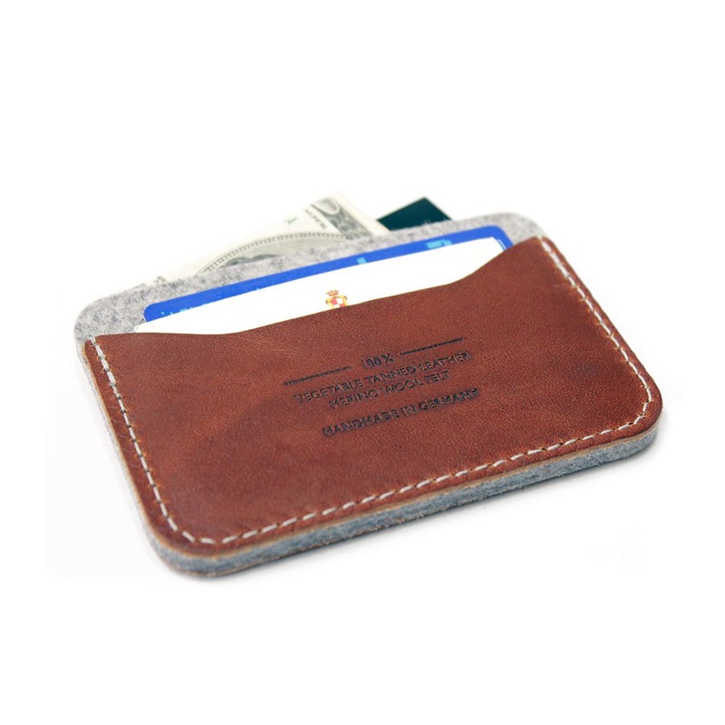 Pack & Smooch Card Holder Wallet-KESWICK- 100% Merino Wool Felt,