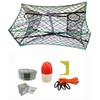 KUFA Galvanized Foldable Crab Trap & Accessory Kit (5/16" x100'