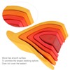 5pcs Fire Flame Element Stacking Toys Wooden Stacker Nesting Building
