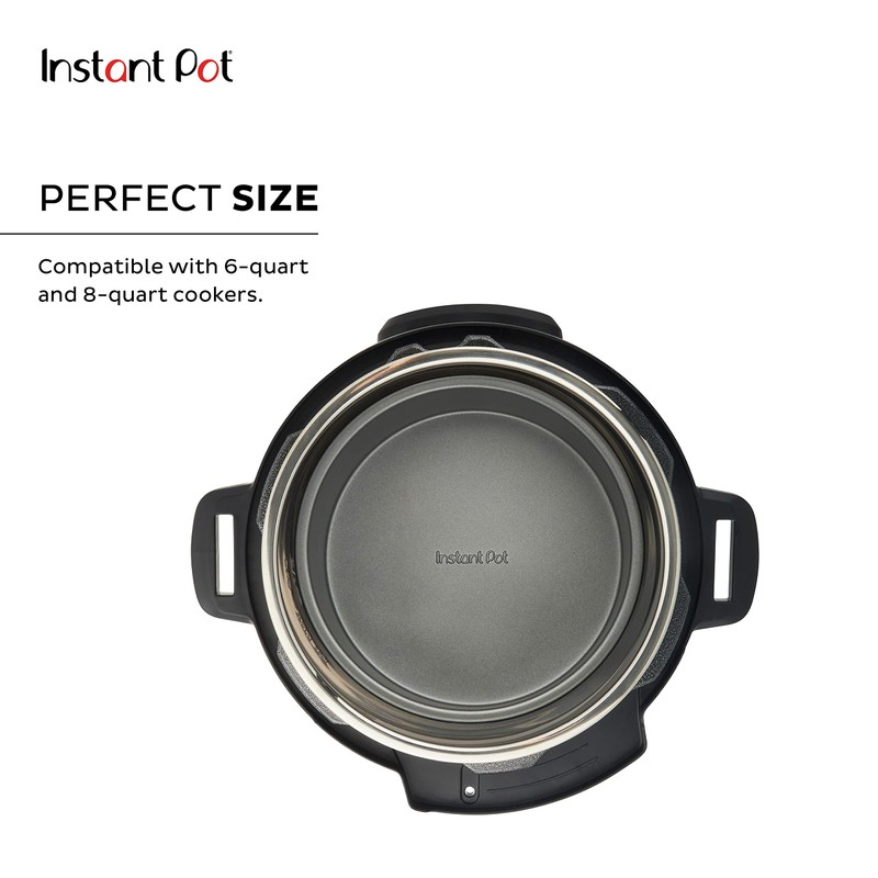 Instant Pot Molde redondo oficial para tartas, 7.7 pulgadas, gris