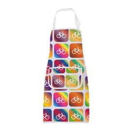 ENSIANTH Bicycle Aprons for Women Men with Pocket Bicycle Lover Gifts for Cyclists Bike Cooking Kitchen Home Chef Garden Cycling Apron (Bicycle Apron)