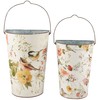 Primitives by Kathy Chickadees Wall Bucket Set