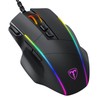 TERPORT S608 Mouse Gaming con Iluminación RGB Personalizable, Hasta 8000