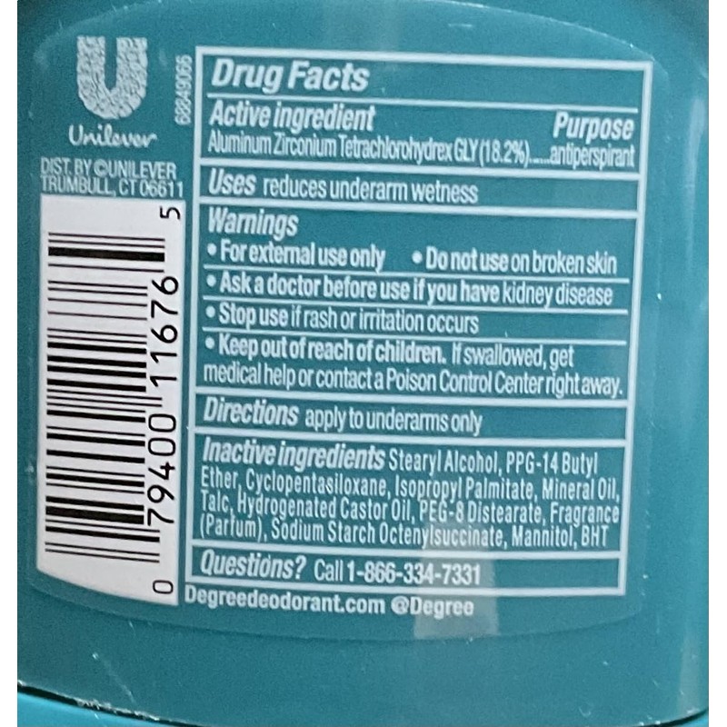 Degree 802802 Wholesale Degree Anti-Persp 1.7Oz Cool Rush X