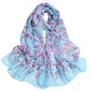 FAIRYGATE Seiden Tuch im Flower Muster Design Hochwertiger Schal für