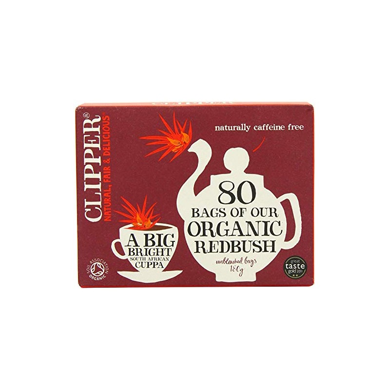 Clipper Organic Infusion Redbush 80 Bag (Pack of 2)
