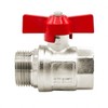 VARIOSAN Ball Valve 13521, 1/2 Inch Female Thread/AG, DN15, Brass,