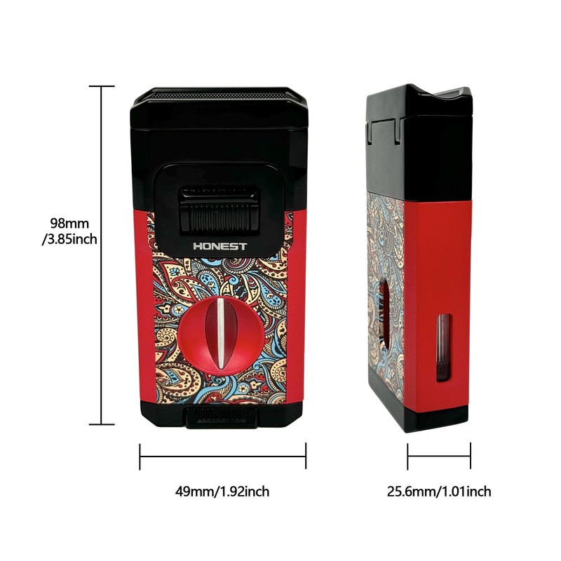 Cigar Torch Lighter Jet Lame Lighter Refillable Butane Windproof with