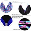 Hilor Women's Tankini Swimsuits Shirred Tummy Control Swimwear Ruffled V