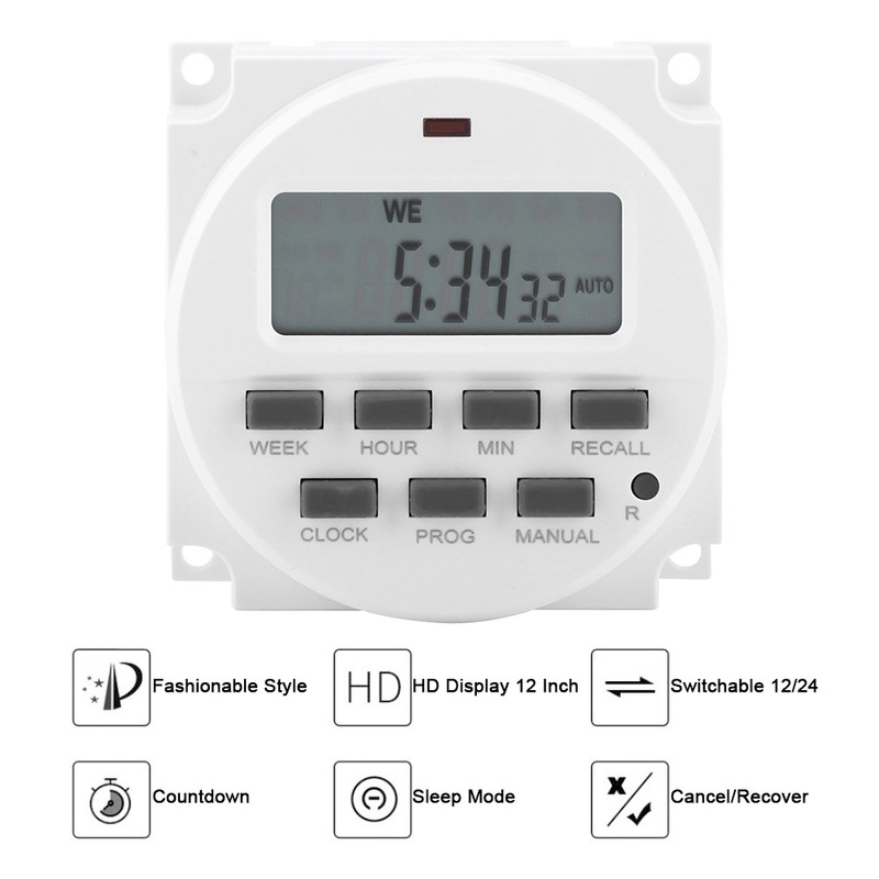 Digital Electric Durable Programmable Smart Control Switch Timer(110V)