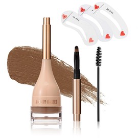 Brow cream, eyebrow Pomade cream, highly pigmented gel for filling and shaping eyebrows, long-lasting eyebrow makeup (04# CHOCOLATE)