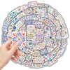 100Pcs Decorative Tile Stickers, 50 Unique Designs for Adults, Scrapbook