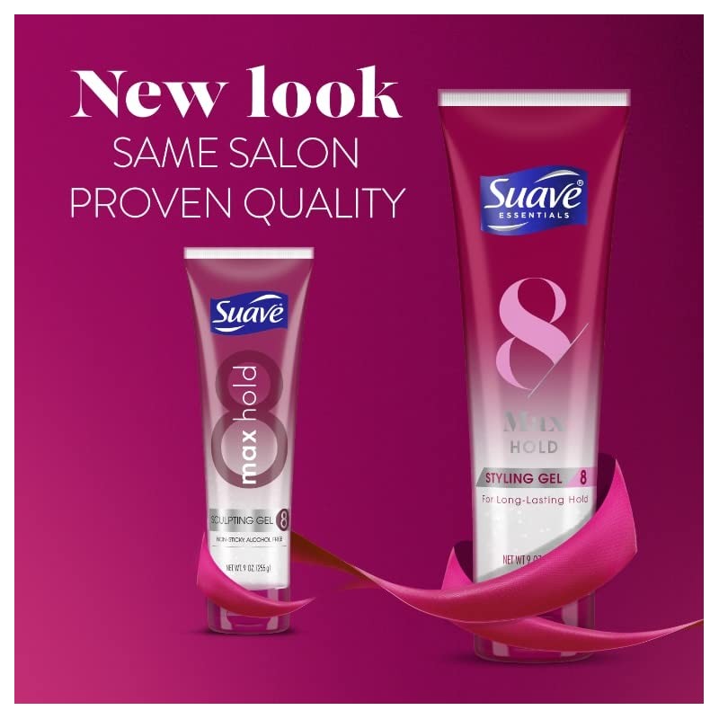 Suave Gel Style Lock Sculpting 9 Ounce (Pack of 2)