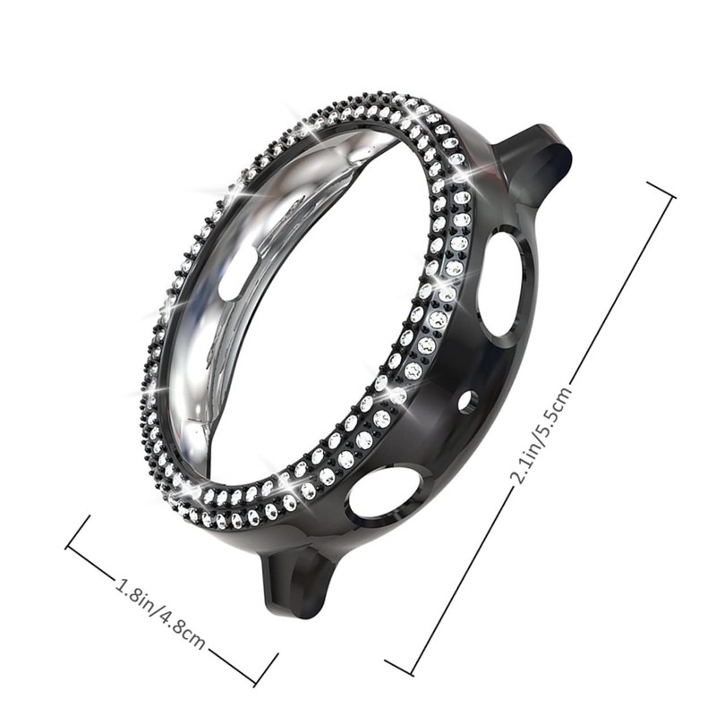 Gatuida Watch Protective Case Plating Diamond Frame Watch Screen Protector