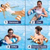 Aqua 4-in-1 Monterey Hammock Pool Float & Water Hammock, Multi-Purpose,