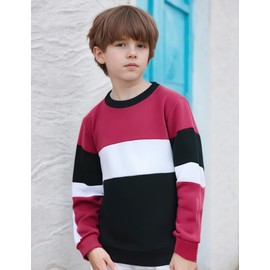 mkodopy Boys Clothes Hoodie Sweatsuits Tops and Pants Boys Fall Winter Outfits Boy Clothing Set (US, Age, 5 Years, 6 Years, Black red)