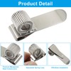 Waziaqoc 15 Pack Silver Pen Holder Clip, Metal, Transverse Style