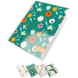 Silvine A5 Wirebound Notebooks in 4 Assorted Marlene West Designs. 160 Pages, Lined with Margin. Ref TWA5MW