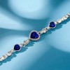 Importacion Brazalete Esclava Pulsera Titanic Corazón Del Mar Azul