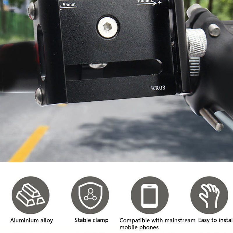 Aluminum Bicycle Phone Mount Bicycle Stem Headset Phone Mount Fits