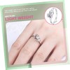 Healeved 3sets 2pcs Opening Rings for Couples Creative Lover Jewelry