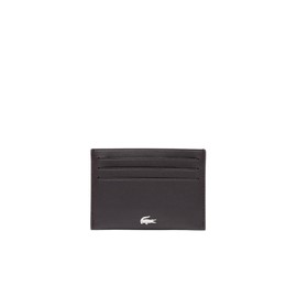 Lacoste Men's Fitzgerald Credit Card Holder, Brown/Brown, One Size