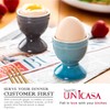 UNICASA Ceramic Egg Cups, Porcelain Colorful Egg Cup Set of