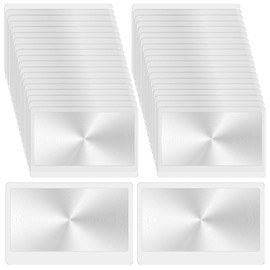 100 Piece Thin Fresnel Lens, Credit Card Size Pocket Magnifier Portable Reading Magnifying Card for Bookmark Reading Aid Jewelry Inspection Collector Seniors, 3.3x2.2Inches