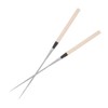 Stainless Steel Chopsticks Japanese Sushi Chopstick with Wood Handle Kitchen