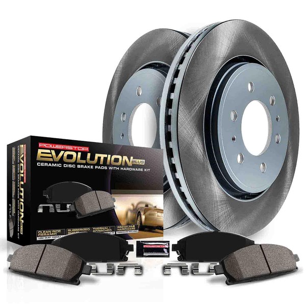 Power Stop SC3032 Front Brake Kit With Semi-Coated Brake Rotors