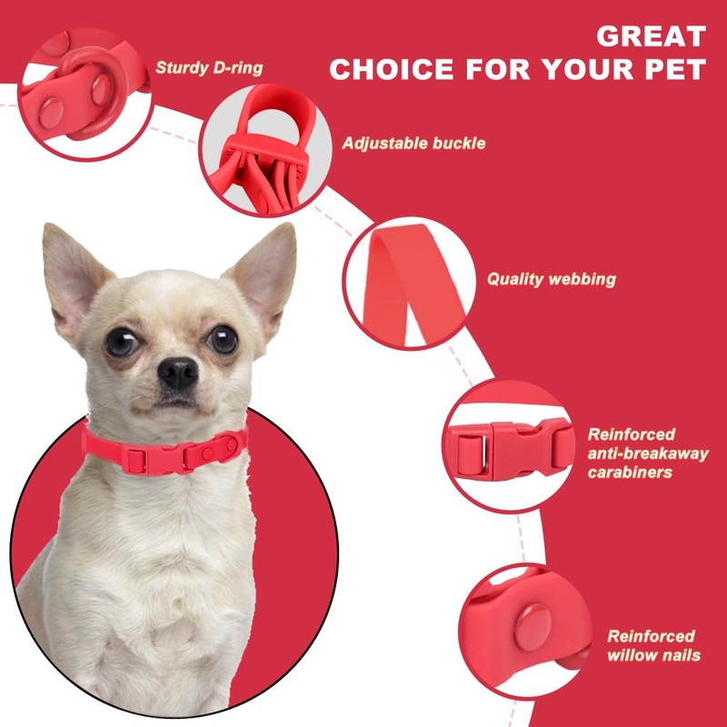 FEimaX Waterproof Silicone Dog Collar with Adjustable and Stinkproof，Dog Collars