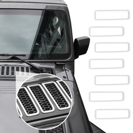 SQQP Hood Vent Cover Cowl Panel Vent Cover Trim Fit for 2018-2024 Jeep Wrangler JL JLU & Gladiator JT Exterior Accessories (White)