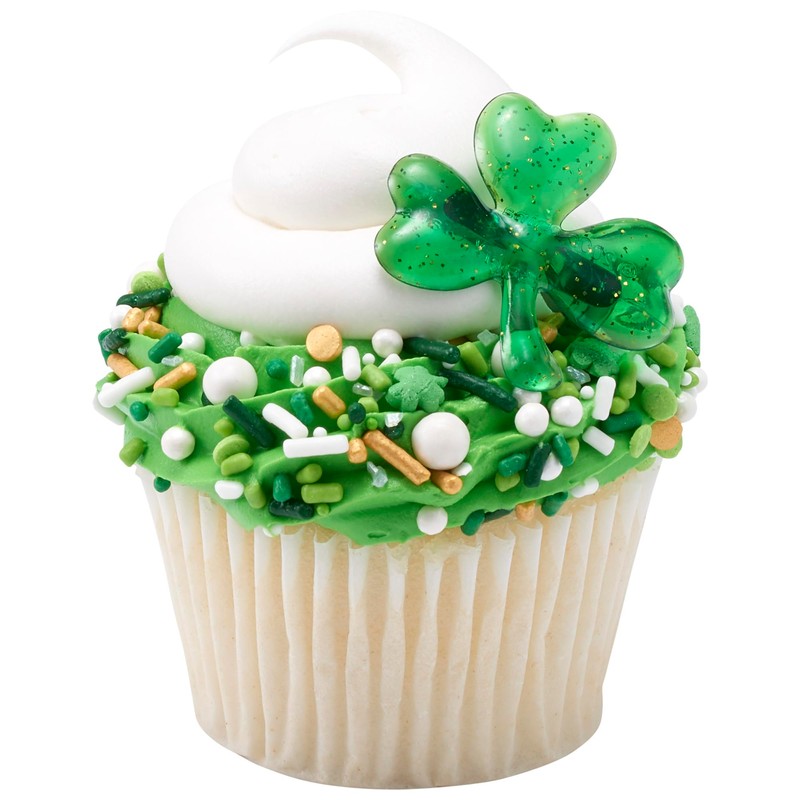 DecoPac St. Patrick's Day Fusion Mix Sprinkles, 26oz, Green, White